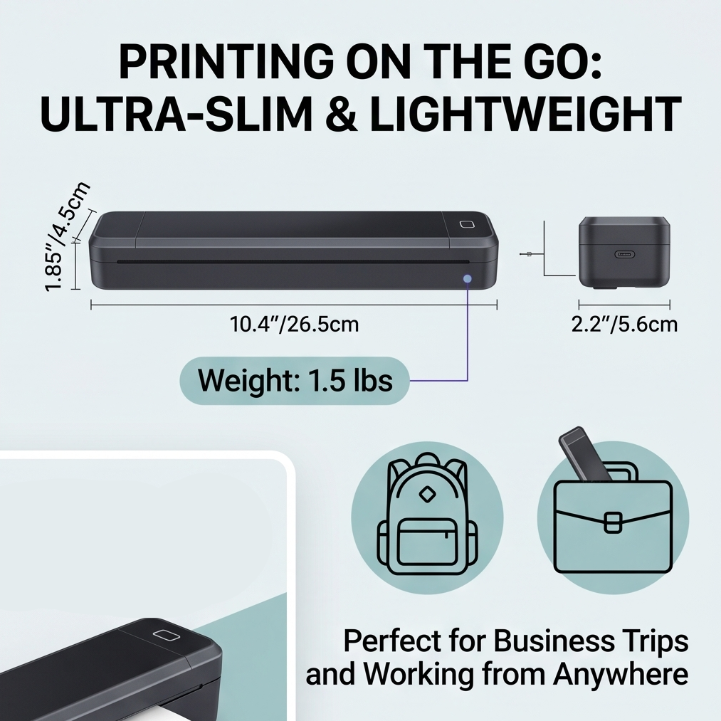 ZenPrinta™ Wireless Inkless A4 Printer