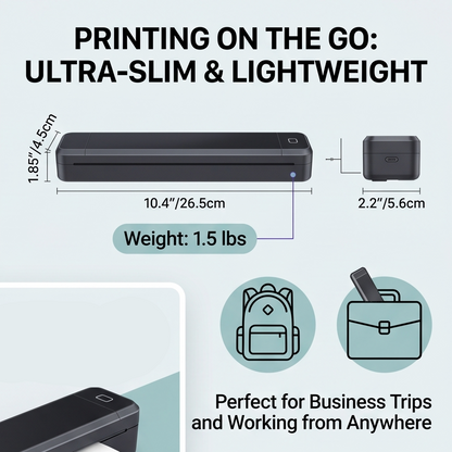 ZenPrinta™ Wireless Inkless A4 Printer
